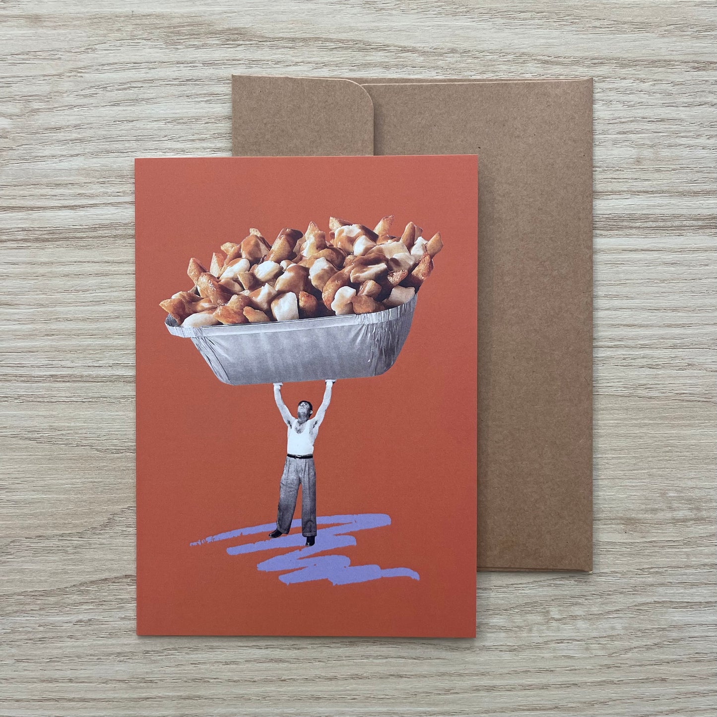 Carte de souhaits - Haltéro-poutine