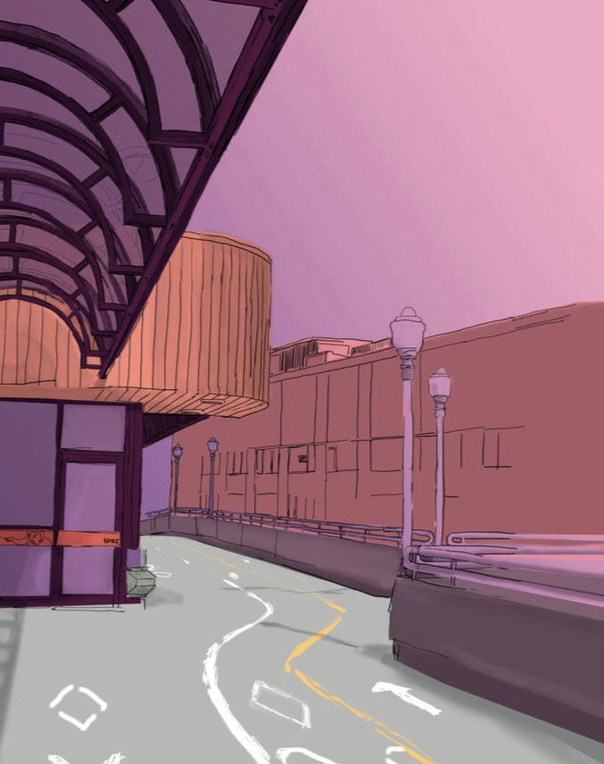 Illustration décorative - Passerelle Adrien-Pouliot