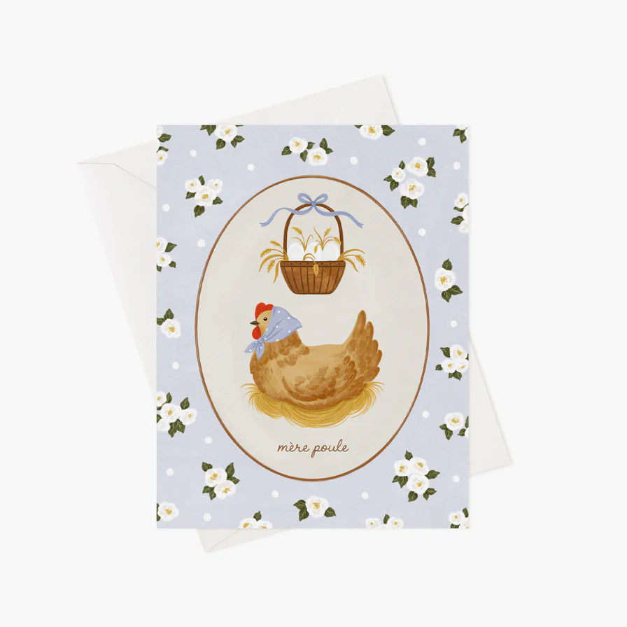 Carte de souhaits - Mère poule