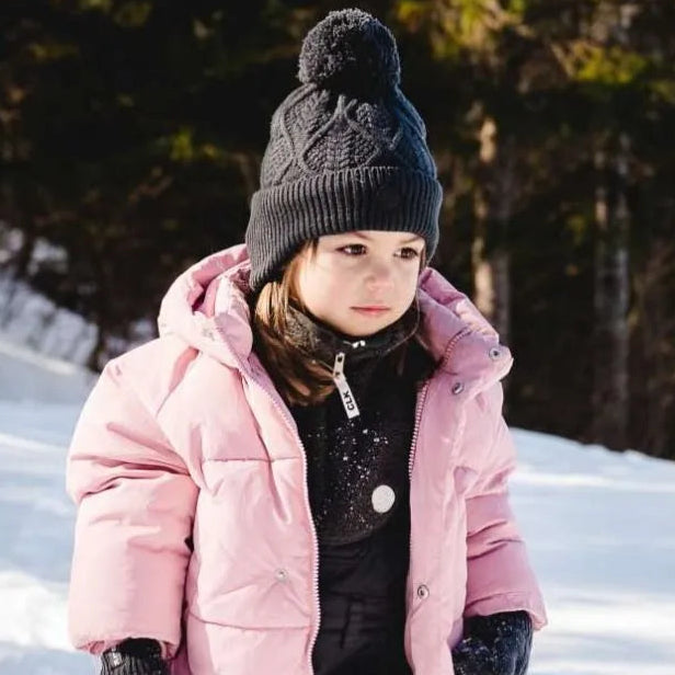 Tuque en tricot doux - Dusty Orchid