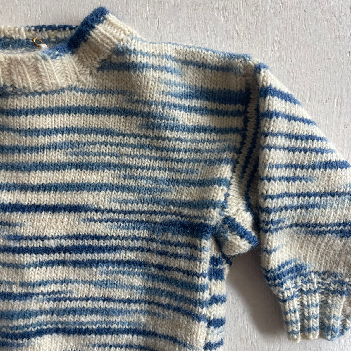 Chandail tricot 18-24M, fait main
