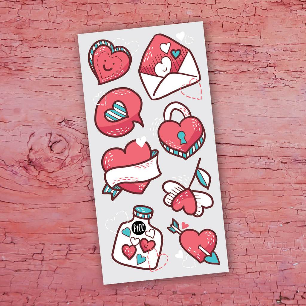Tatouages temporaires - Plein d'amour