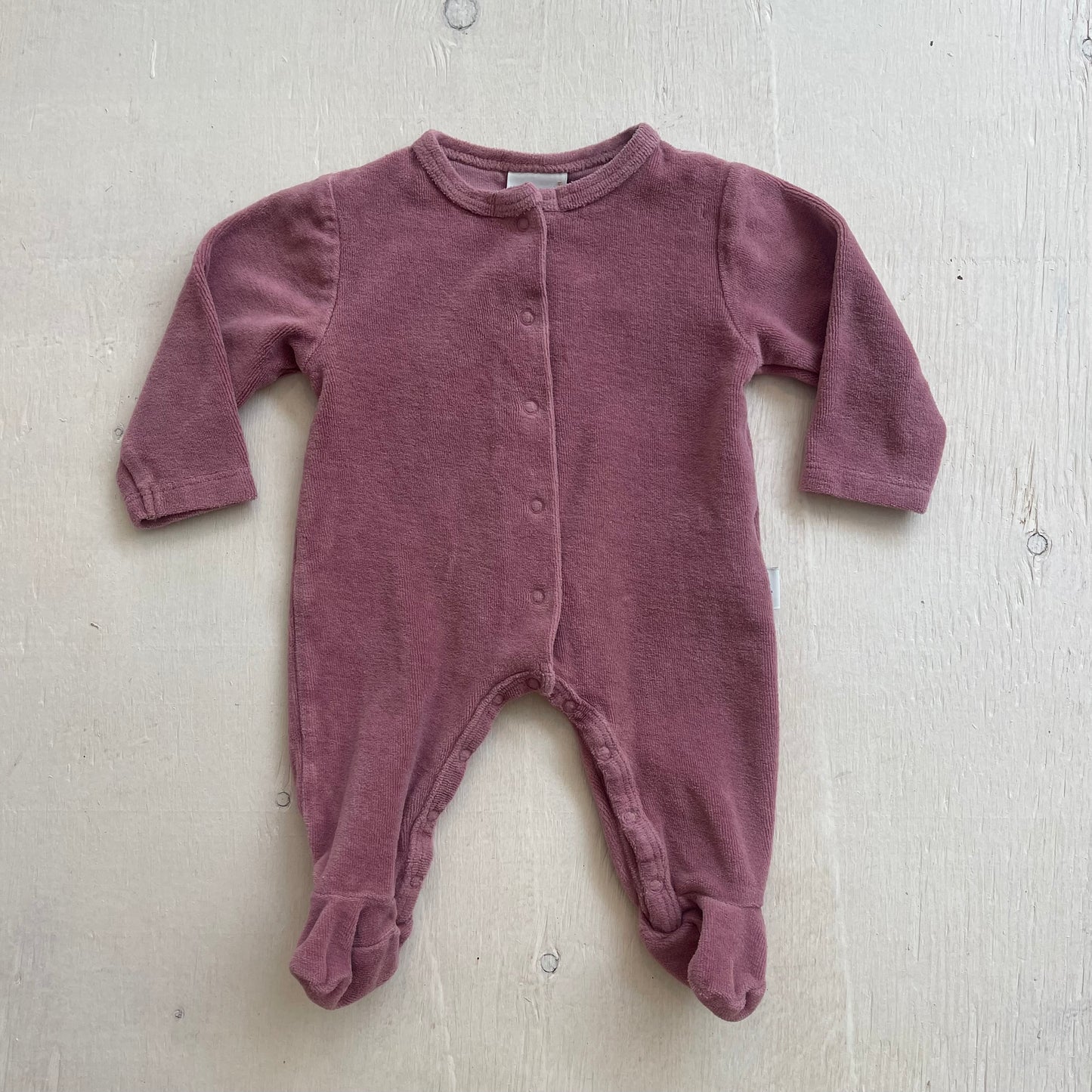 Pyjama velours 0-3M, par Antebies