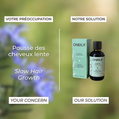 Huile capillaire nourrissante - Romarin et menthe