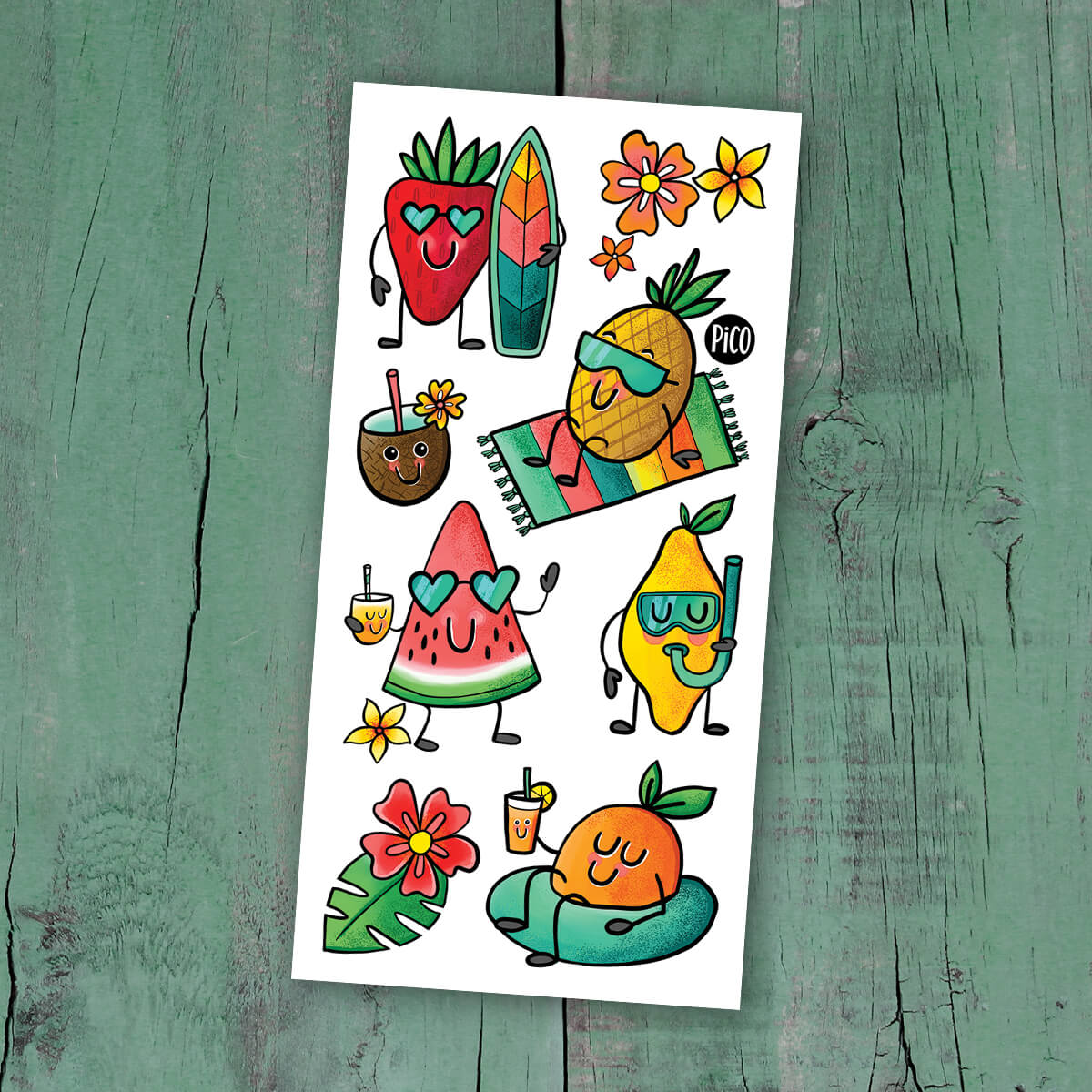 Tatouages temporaires - Aliments