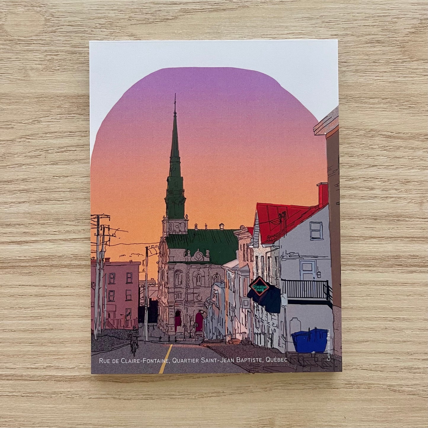 Illustration postale - Rue de Claire-Fontaine