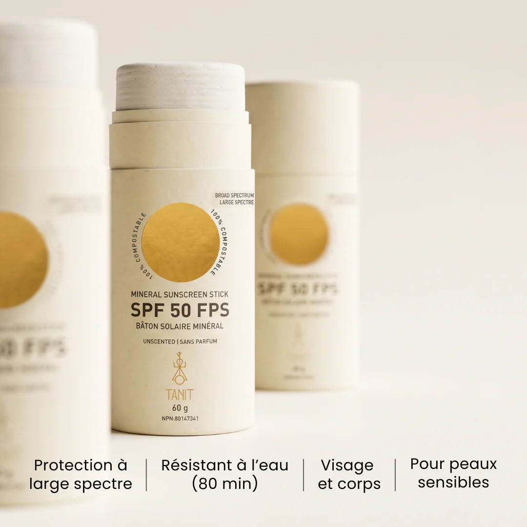 Bâton solaire minéral FPS 50 - Sans parfum