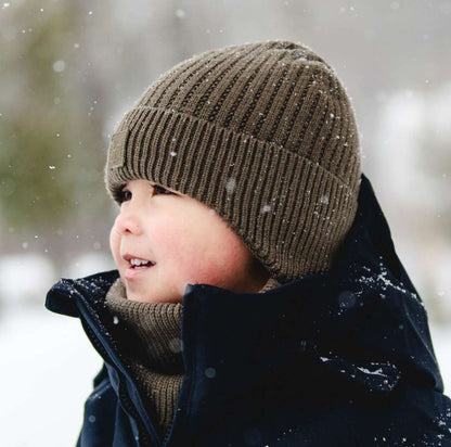 Tuque en tricot doux - Mocha