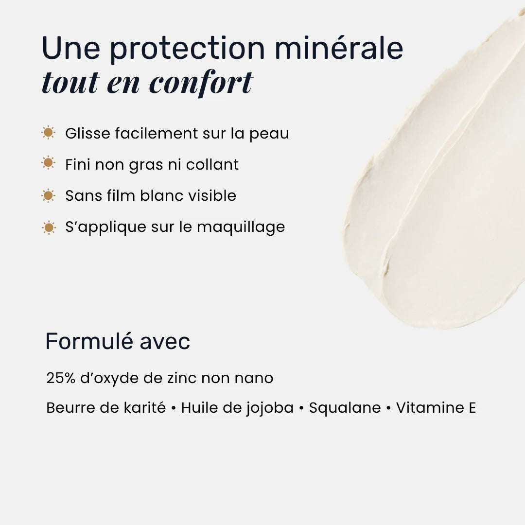 Bâton solaire minéral FPS 50 - Sans parfum