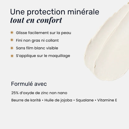Bâton solaire minéral FPS 50 - Sans parfum