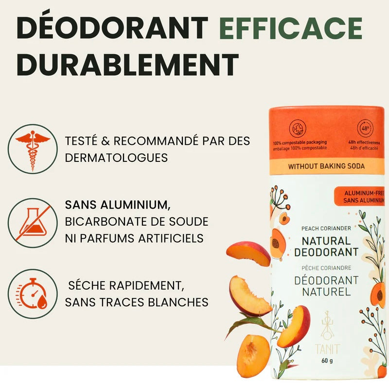 Déodorant solide naturel - Sans odeur au charbon actif