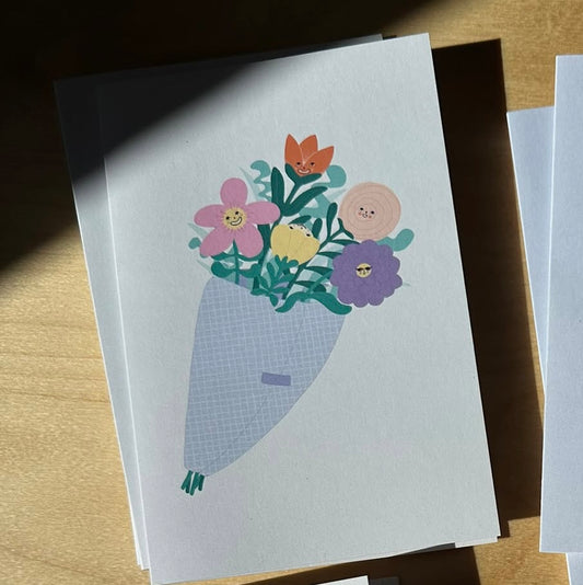 Carte de souhaits - Bouquet joyeux