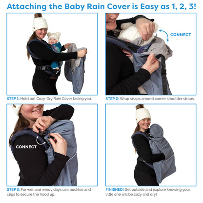 Housse doublée imperméable pour bébé - Pottery Grey