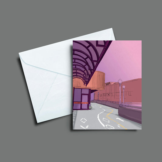 Illustration postale - Passerelle Adrien-Pouliot