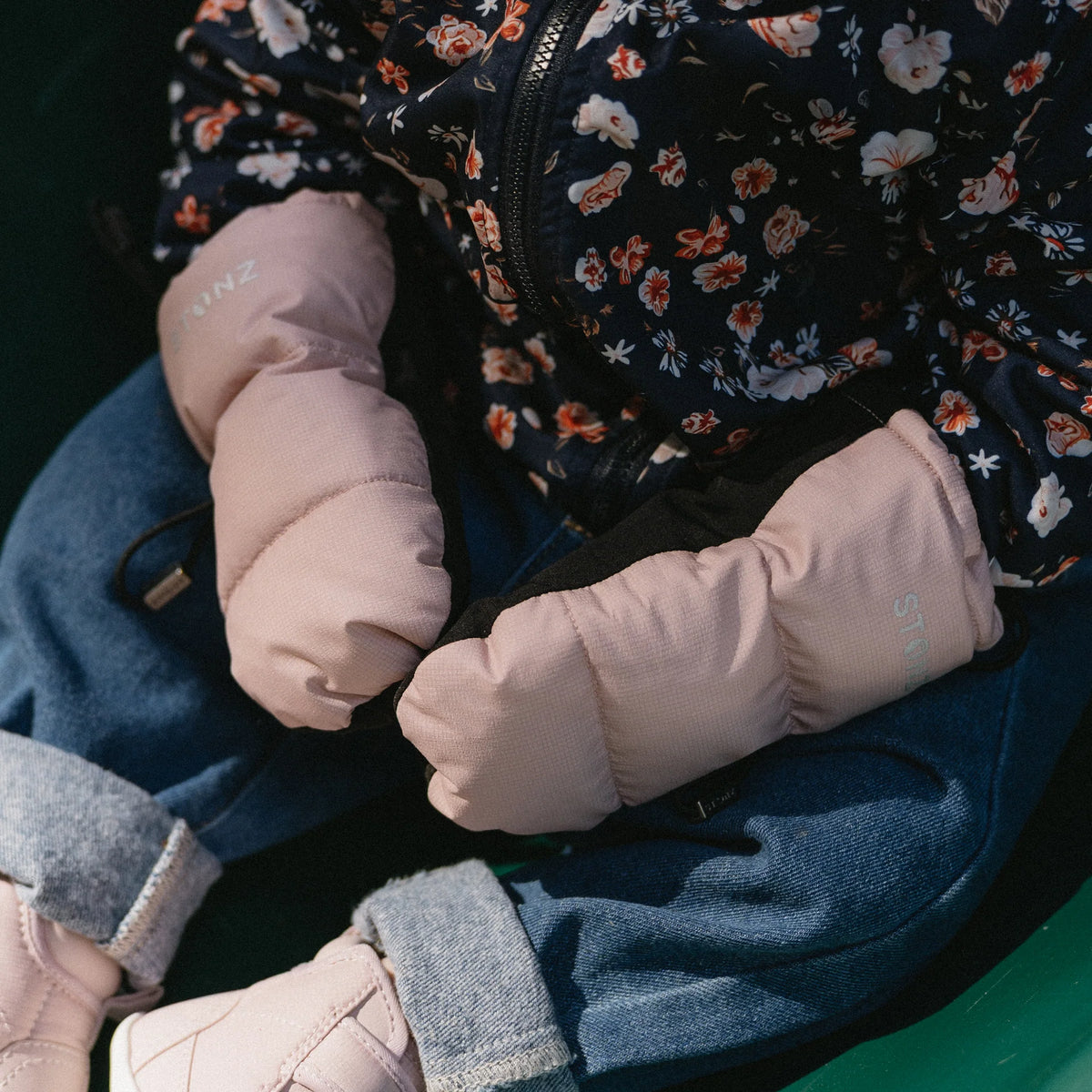 Mitaines Cloud pour bébés - Blush