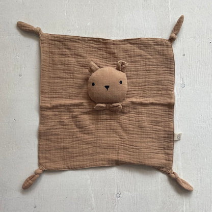 Doudou en mousseline Ours, par Coco village