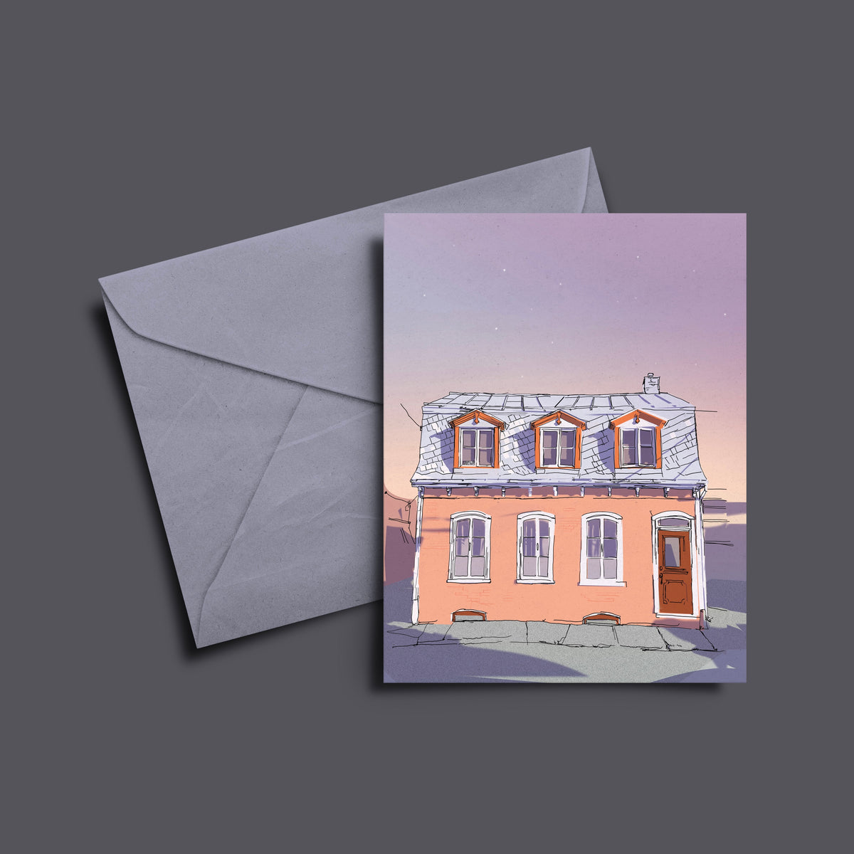 Illustration postale - Doux matin