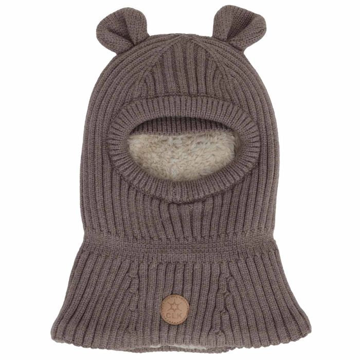 Cagoule en tricot doux - Mocha