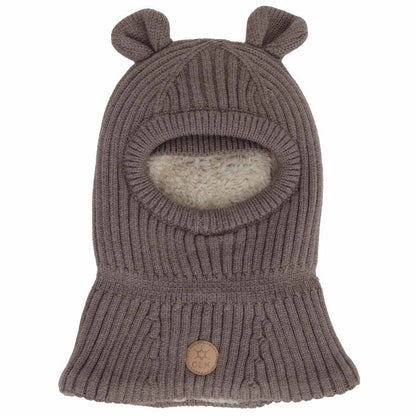 Cagoule en tricot doux - Mocha