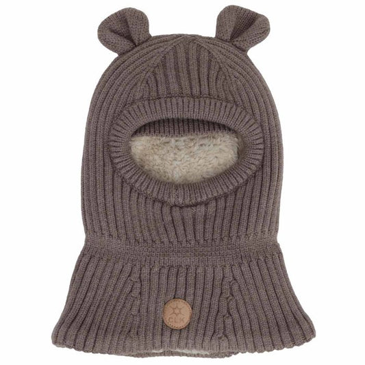Cagoule en tricot doux - Mocha
