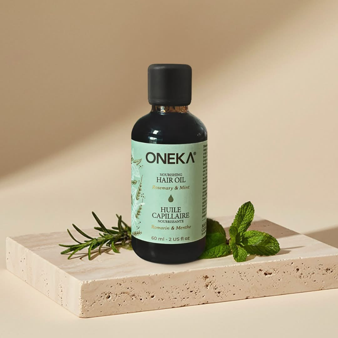 Huile capillaire nourrissante - Romarin et menthe