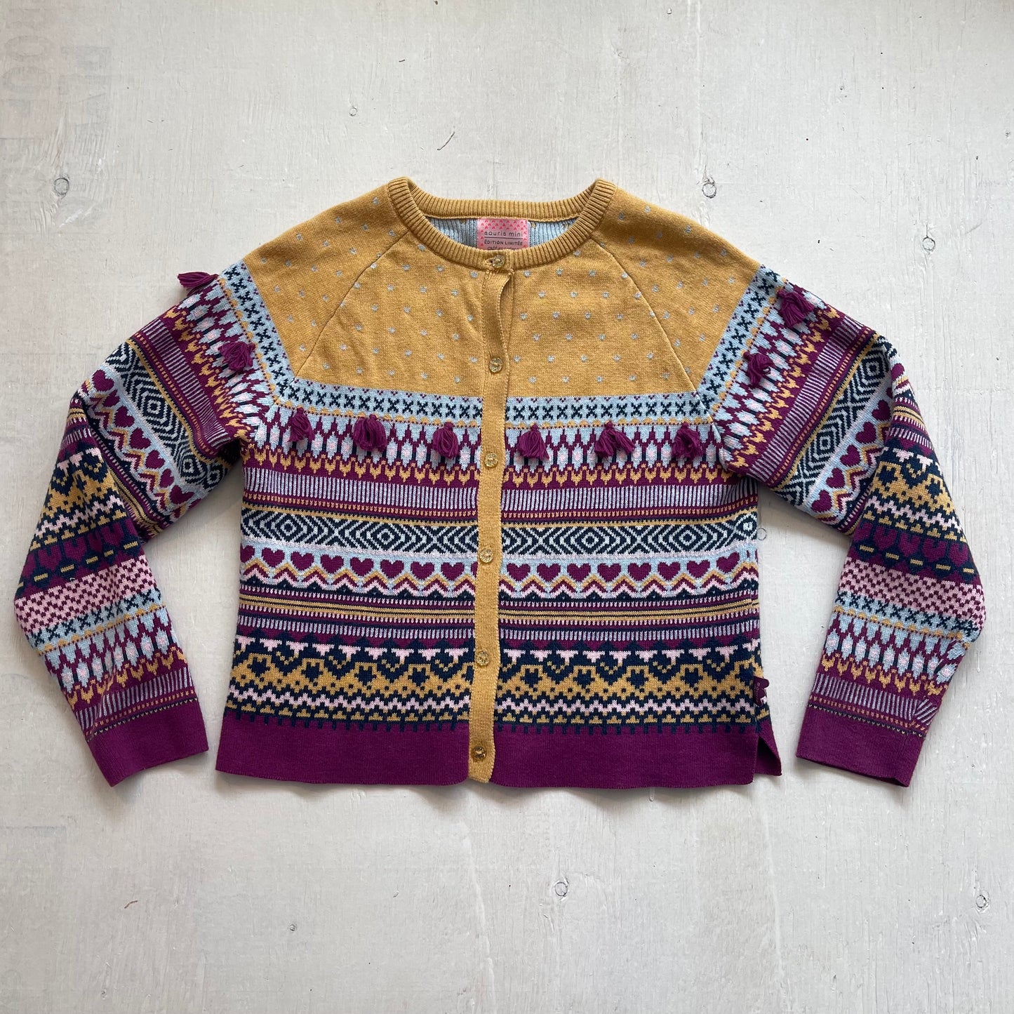 Veste tricot 6Y, par Souris mini