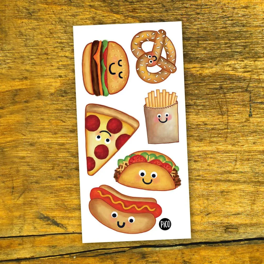 Tatouages temporaires - Aliments