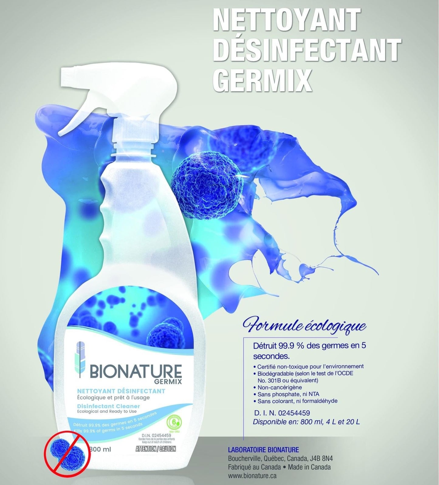 Nettoyant désinfectant Germix