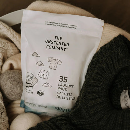 Détergent à lessive en sachets - Sans odeur