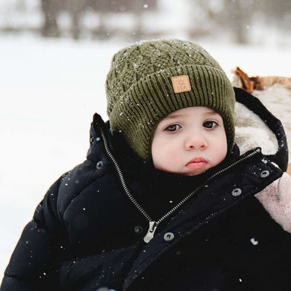 Tuque en tricot doux - Mocha