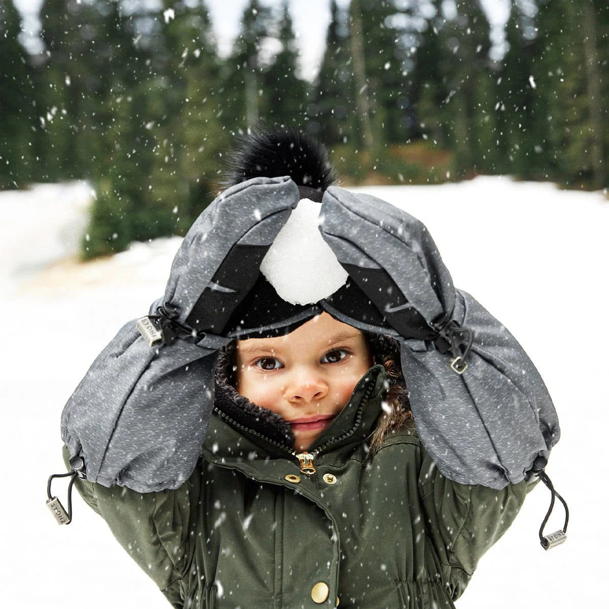 Mitaines pour enfants - Heather Grey