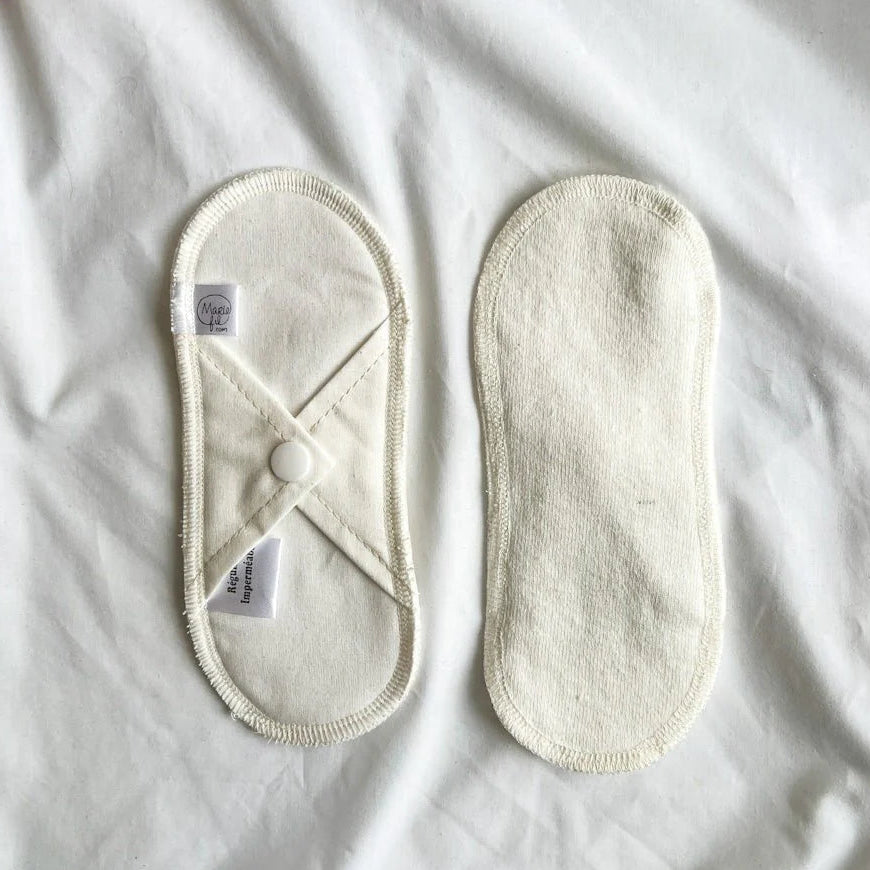 Serviette hygiénique lavable régulière courte