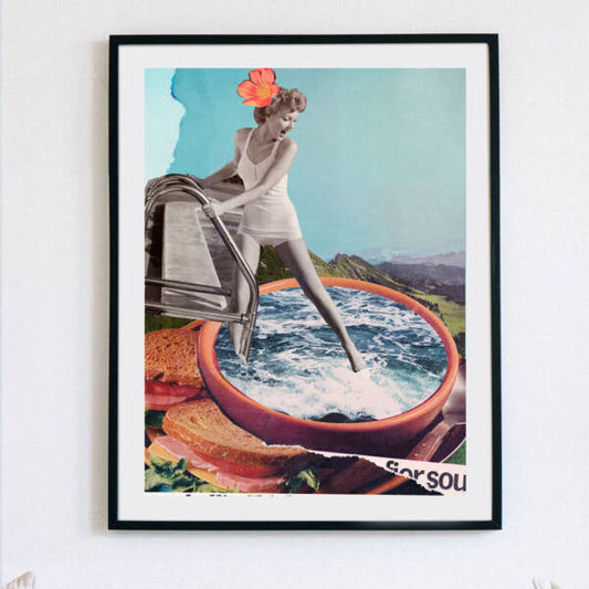 Illustration décorative - La baigneuse