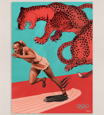 Illustration décorative - Jesse Owens