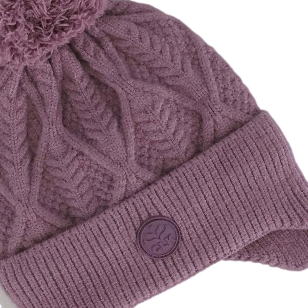 Tuque en tricot doux - Dusty Orchid