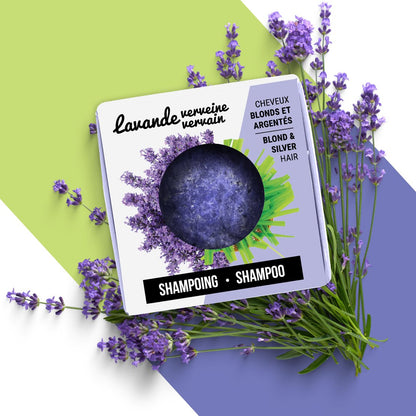 Shampooing mauve en barre - Lavande-verveine
