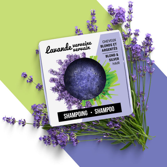 Shampooing mauve en barre - Lavande-verveine