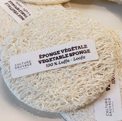 Éponge végétale pour le visage en luffa