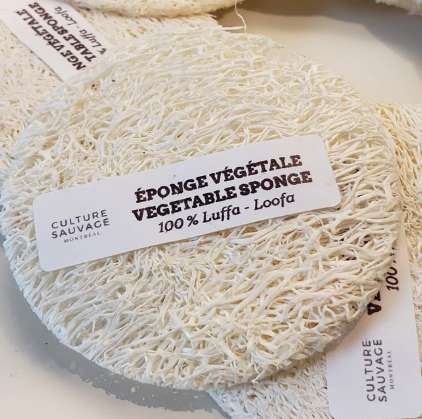 Éponge végétale pour le visage en luffa