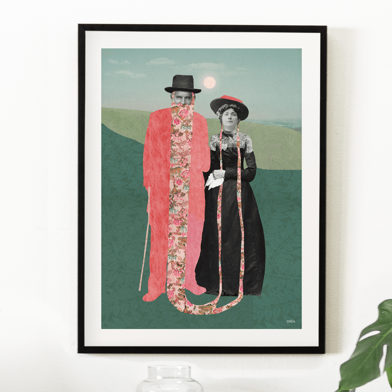 Illustration décorative - Les amoureux