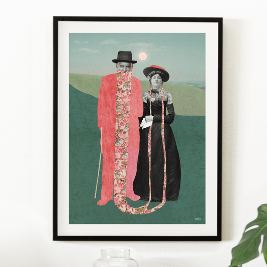 Illustration décorative - Les amoureux