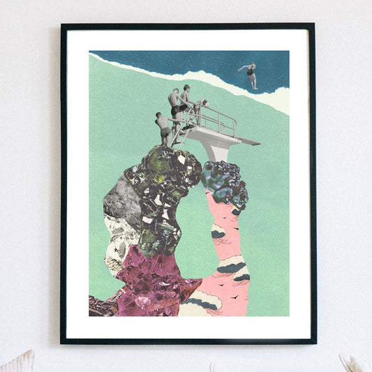 Illustration décorative - Le plongeon