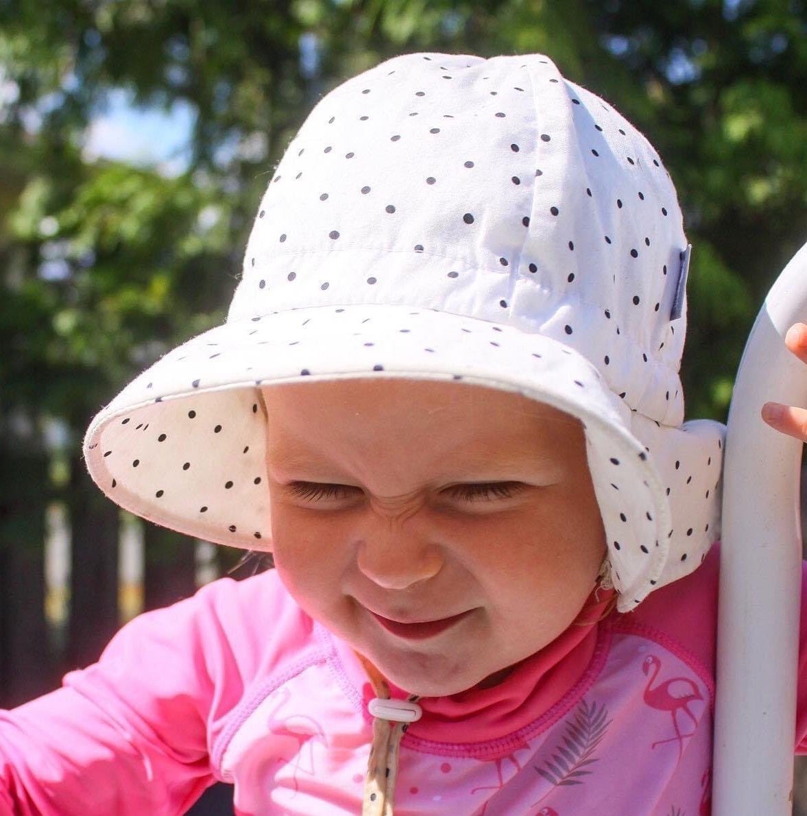 Chapeau de protection solaire Floppy - Dots