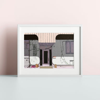 Illustration postale - Limoilou rétro