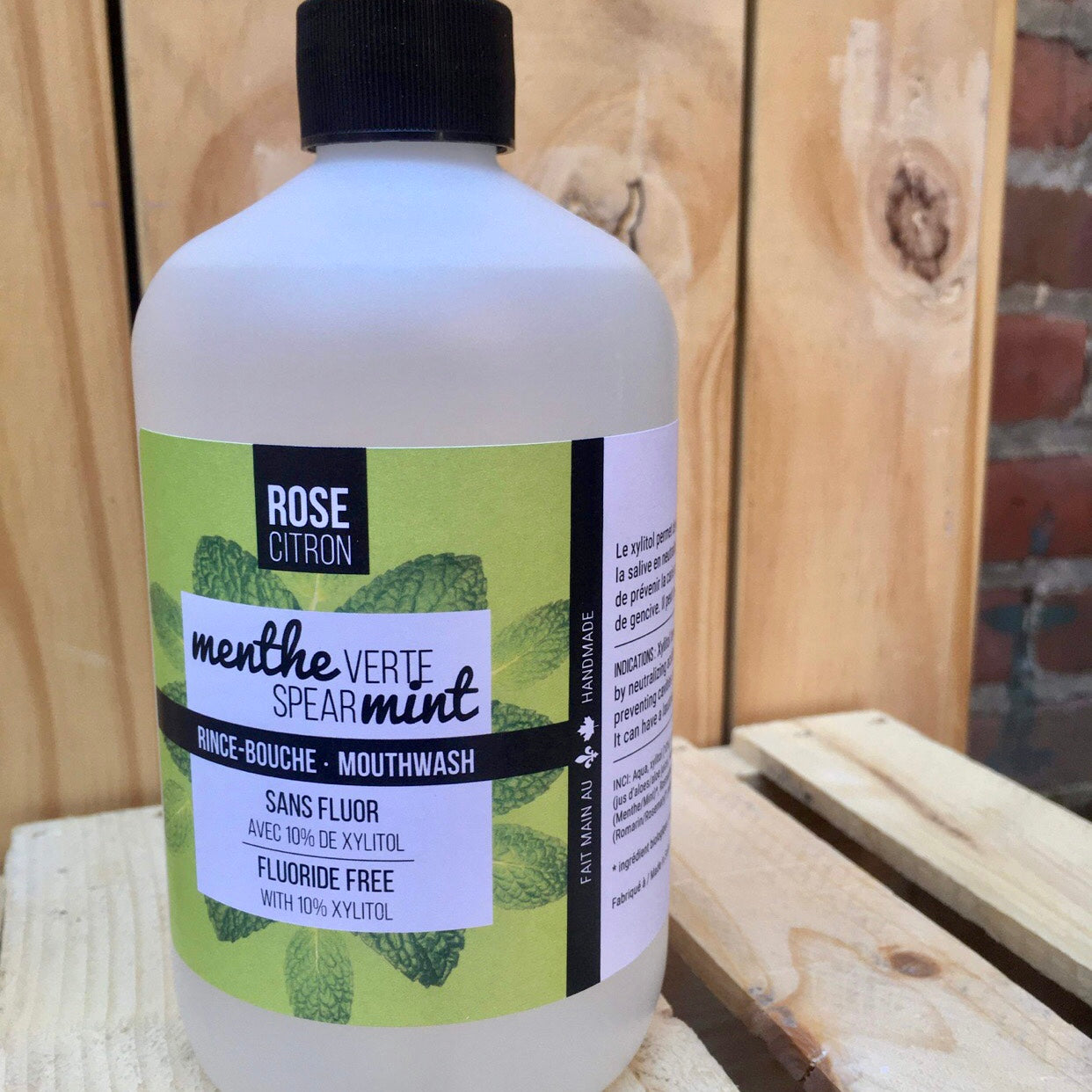 Rince-bouche sans fluor - Menthe verte
