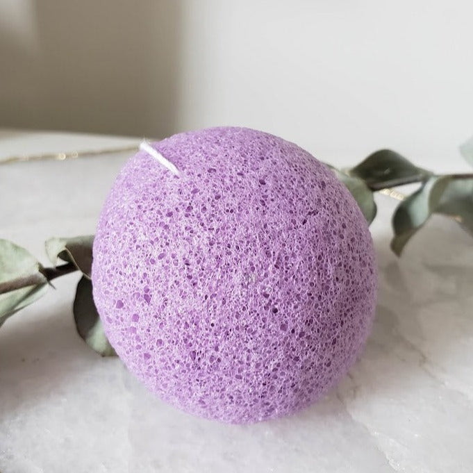 Éponge konjac naturelle - Lavande
